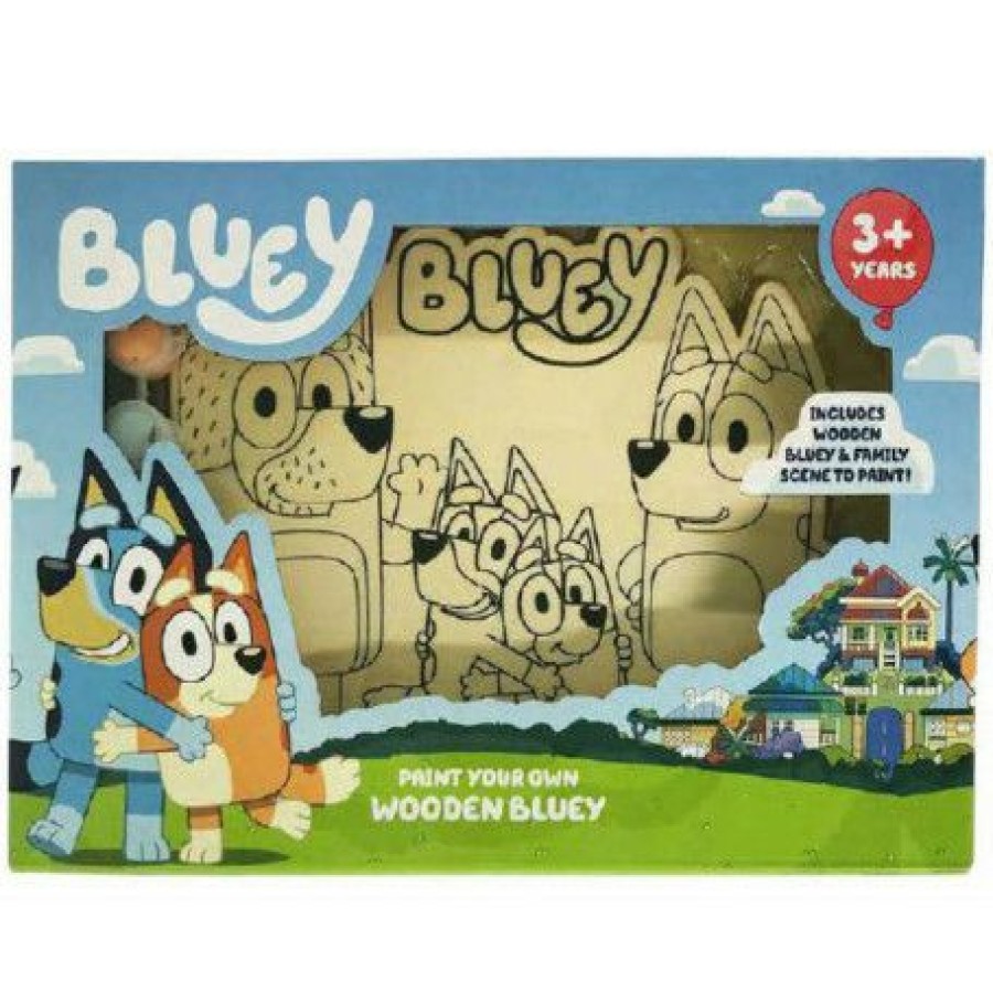 Wholesale Paint Your Own Wooden Bluey Family | * Hot