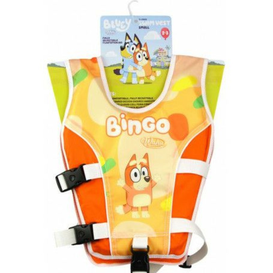 Discount Bluey Swim Vest Child Small 15-25Kg Bingo Orange | * Wholesale