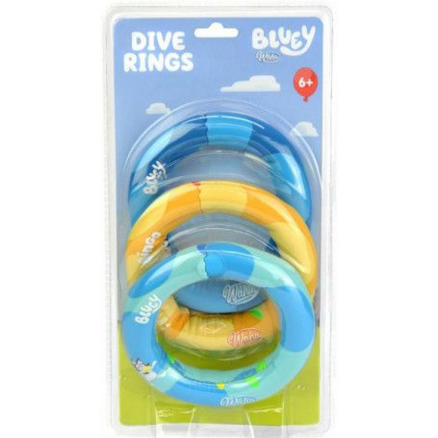 Outlet Bluey Dive Rings (3Pk) | * New